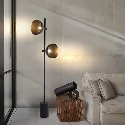 Nordic Black Floor lamp Postmodern art design simple Floor light living room sofa corner study bedroom bedside standing lighting