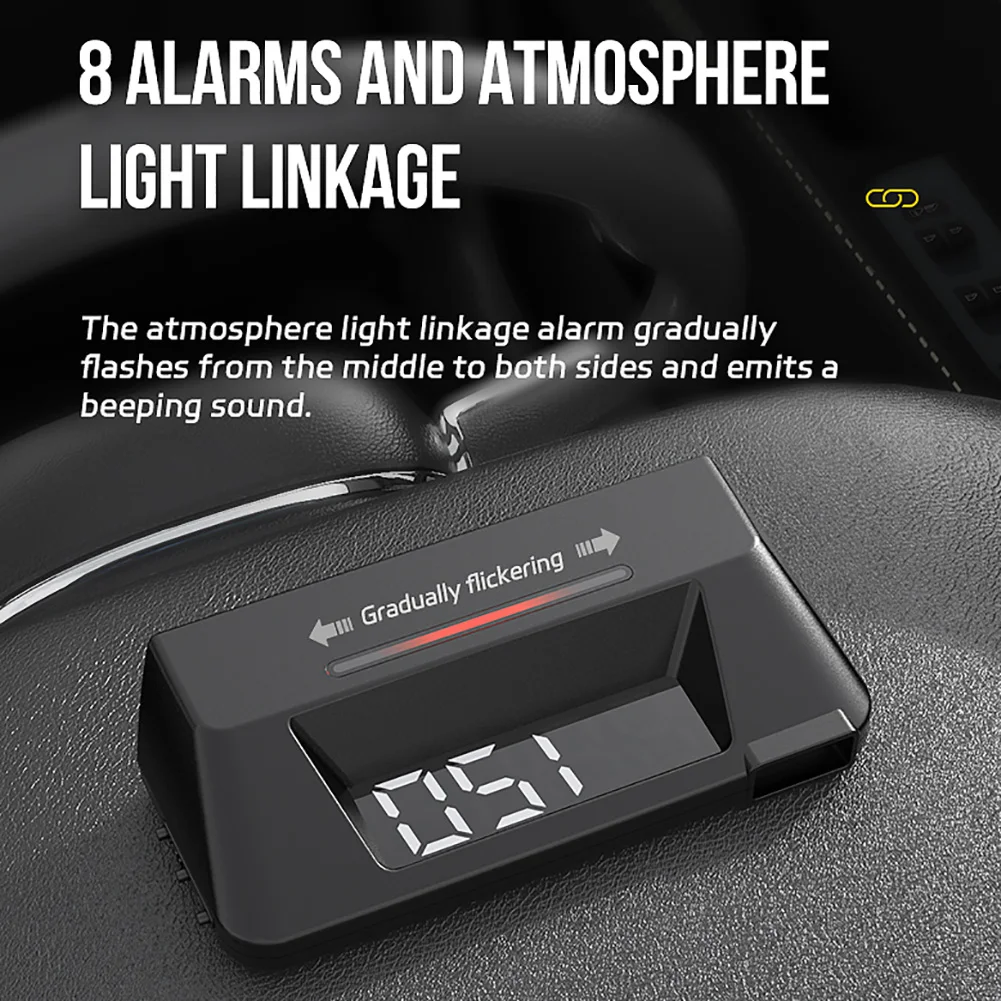 OBD Multifunctional Car Instrument Dual Display Screen Smart Head Up Display Transmission Oil Temperature Monitoring OBD2 HUD