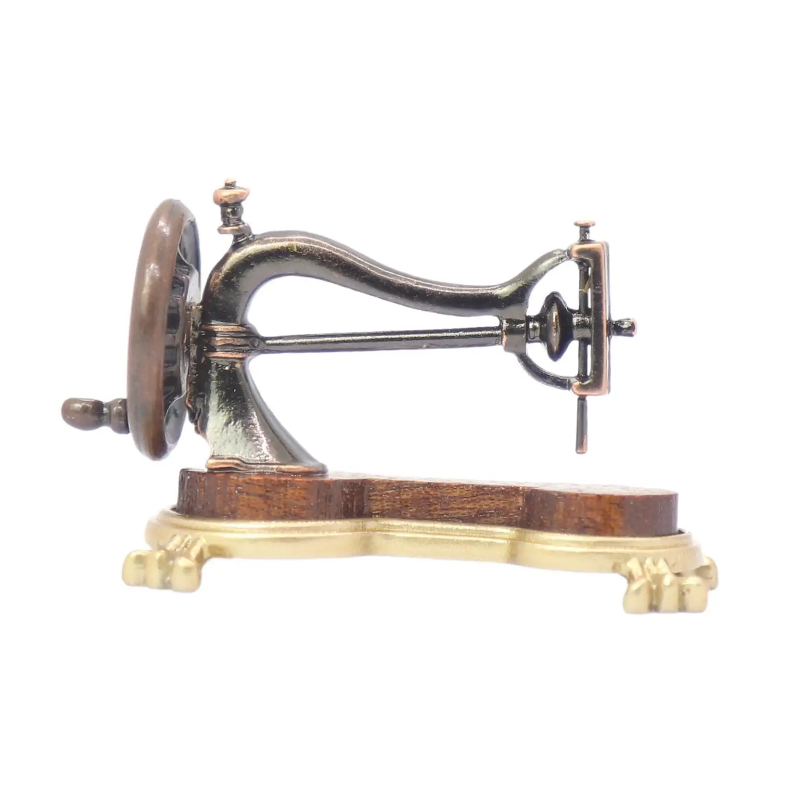 1/12 casa de bonecas máquina de costura decoração de casa de bonecas crianças fingir jogar brinquedo mini máquina de costura casa de bonecas mini ornamento para cenário diy