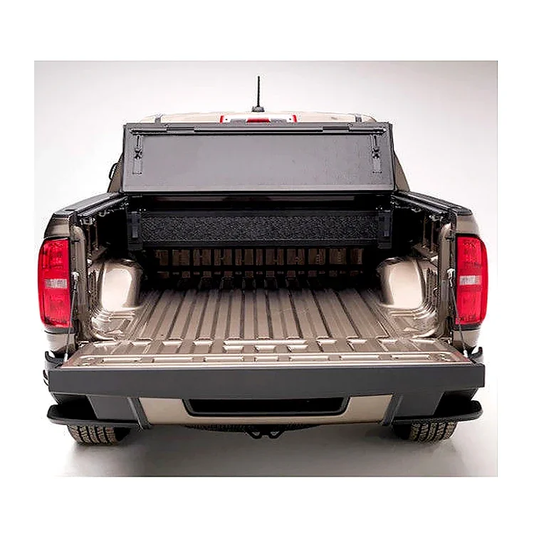 Cubierta de cama dura de cuatro pliegues para camioneta, accesorios Tonneau para F150 Raptor Dodge RAM Chevy GMC