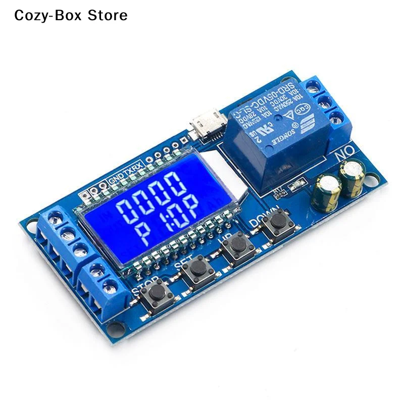 [ZY]6-30V Micro USB Digital LCD Display Time Delay Relay Module Control Timer Switch Trigger Cycle Module XY-LJ02[ZY]