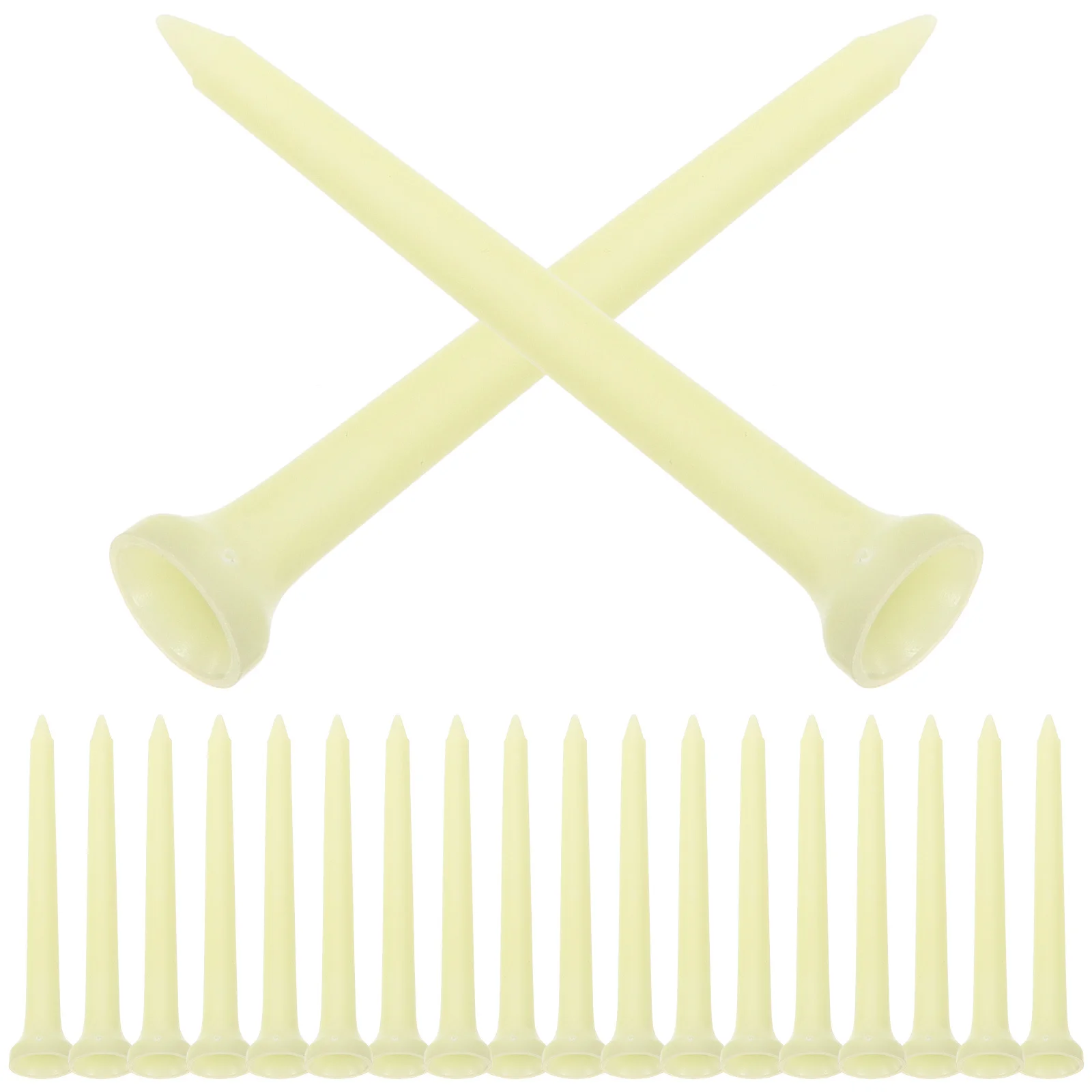 

20pcs Luminous Plastic Replaceable Pegs Sturdy Ball Holders For Practice Training Golf Small Golf Spikes Supplies