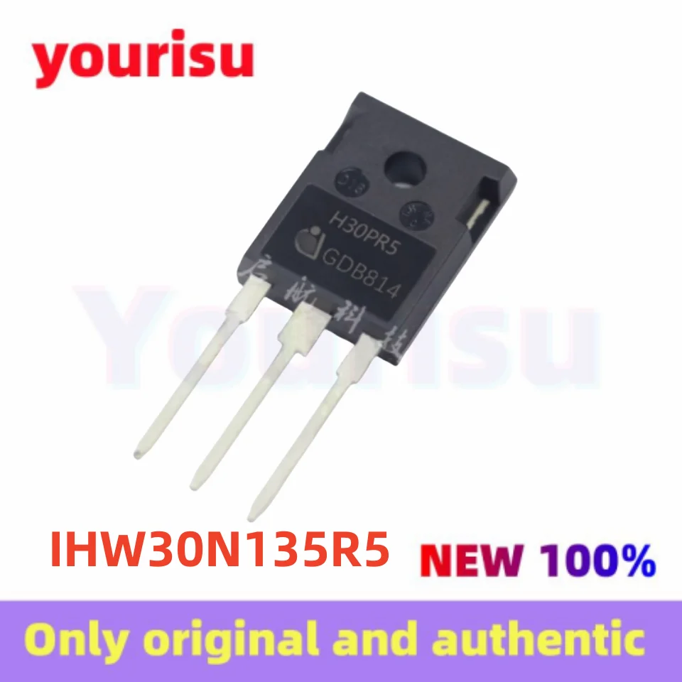 1-10Pcs/Lot Original IHW30N135R5 H30PR5 IHW30N135 TO-247 High Power Induction Cooker IGBT Tube 1350V 30A