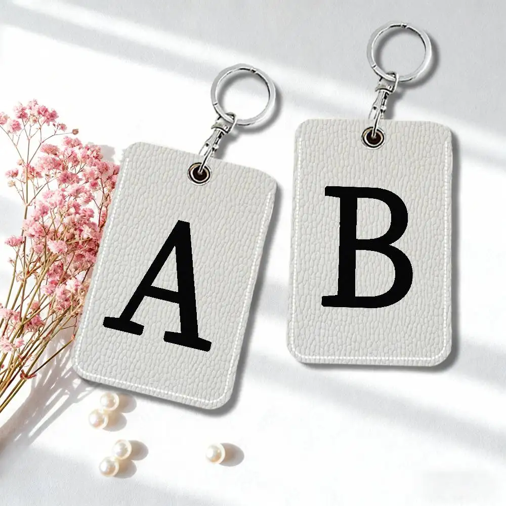 

Держатель для карт с буквами A-Z, персонализированный кошелек с инициалами, чехол для кредитных карт с алфавитом, тонкий мини-кошелек для женщин и мужчин, подарок