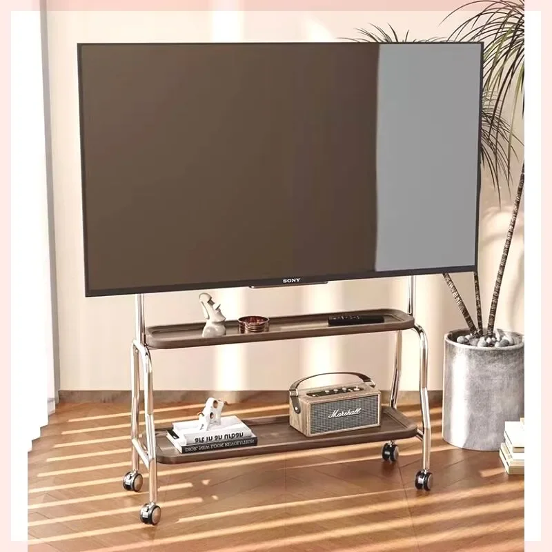Multifunctional living room mobile stand Floor Movable TV stand with wheels suitable for hanging from 32 to 85 inches