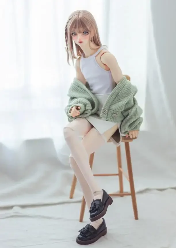 D04-B193 giocattolo fatto a mano per bambini BJD/SD 1/3 1/4 MSD SD10 POPO68 Giacca verde chiaro 4 pezzi/set