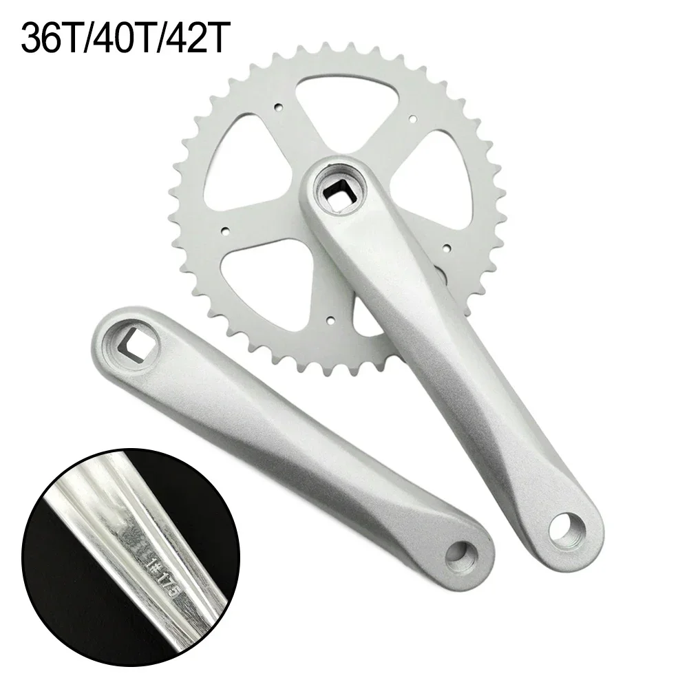 Mountain Bike Chainwheel Set Crankset Chainset 170mm Square Taper 40T 36T Crank Bike Cycling Chain-rings Chainwheel