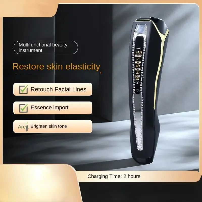 Home Beauty Instrument Micro-current Face Swelling Lifting and Firming Fade Lines Introduction Instrument with Aloe Vera Gel