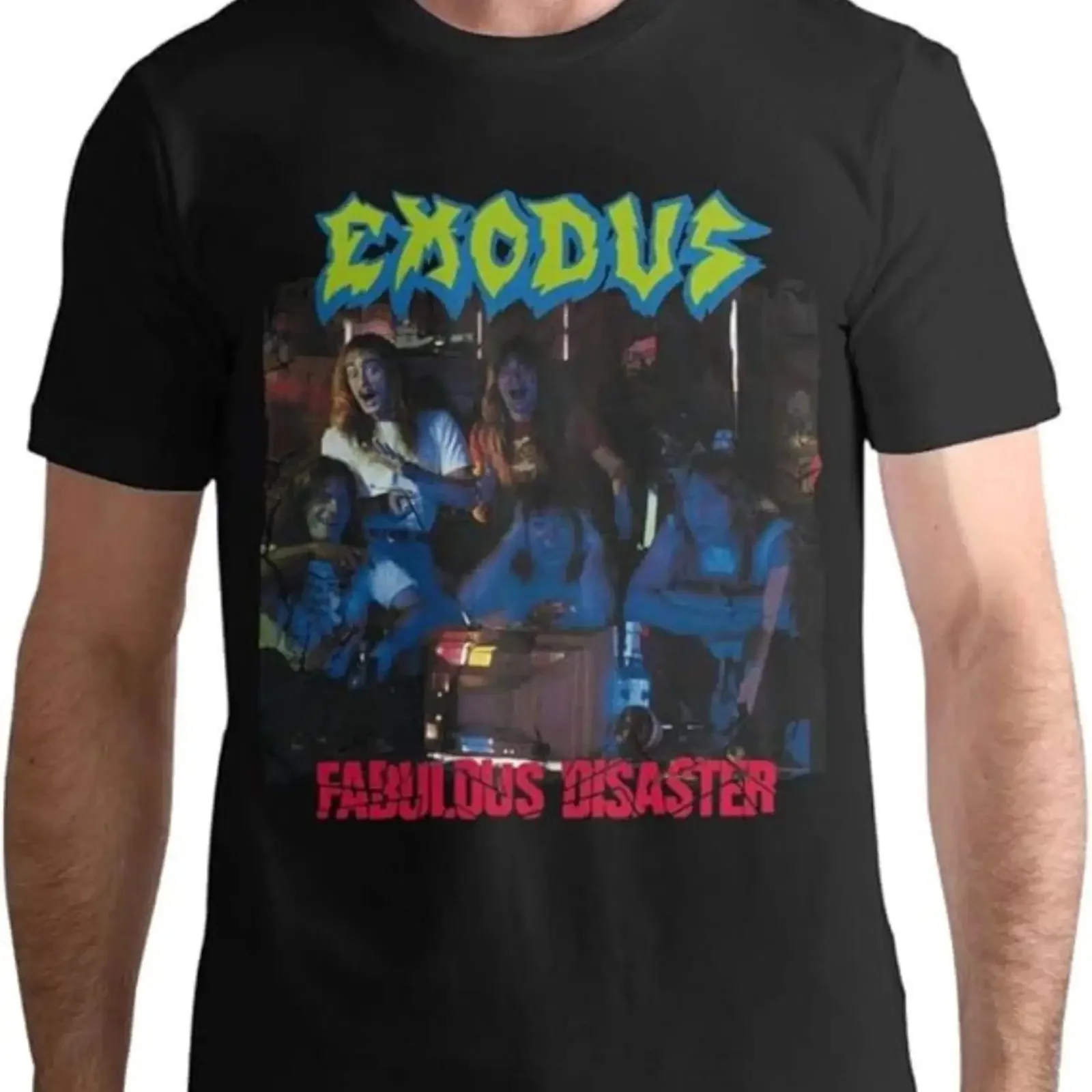 New Exodus T Shirt Fabulous Disaster vintage Washed streetwear Versatile Unisex Stylish Breathable Top For Everyday Wear homme