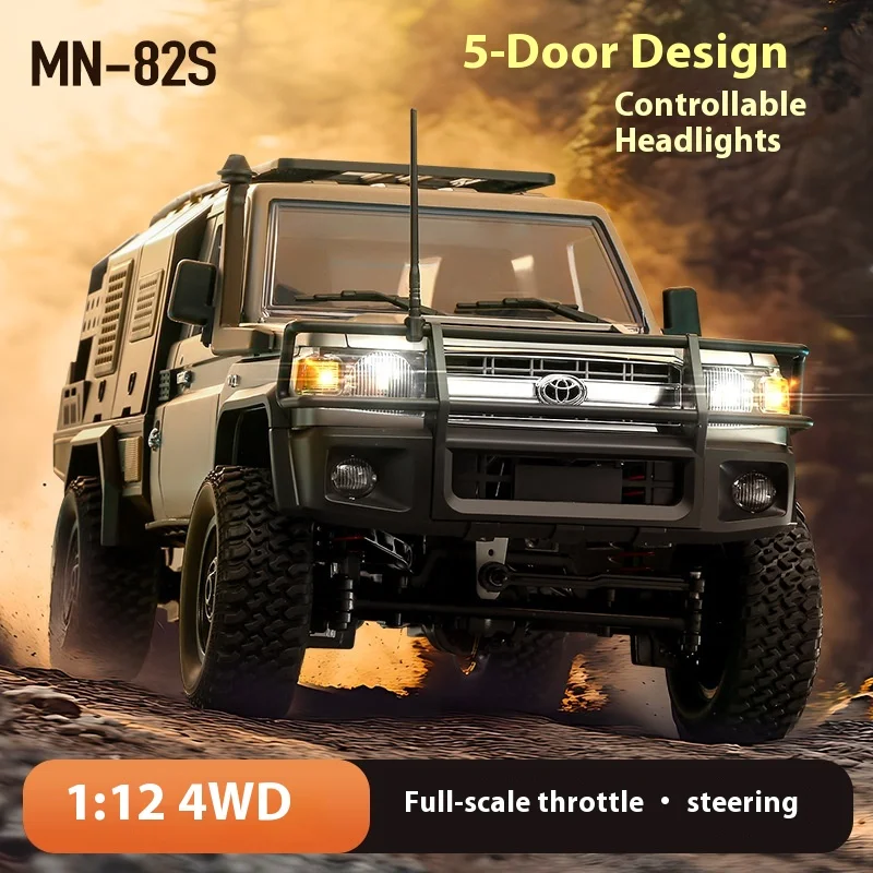 

Explosions Mangniu Rc Four-Wheel Drive Remote Control Model Car 1:12 Climbing Car Mn-82s Car Model Adult Children'S Toy Gift.