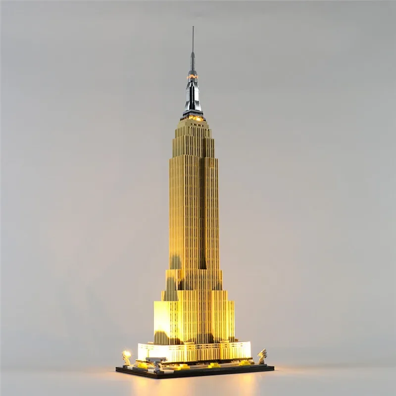 Juego de iluminación de arquitectura de arte y artesanías para 21046 Empire State Building, no incluye bloques de construcción (solo Kit de luz Led)