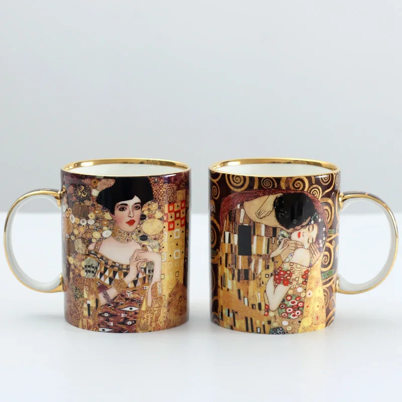 Klimt-女性のためのキラーコーヒーカップ,ハロウィーンの装飾,カップ,美容製品,誕生日,結婚式,花嫁のための