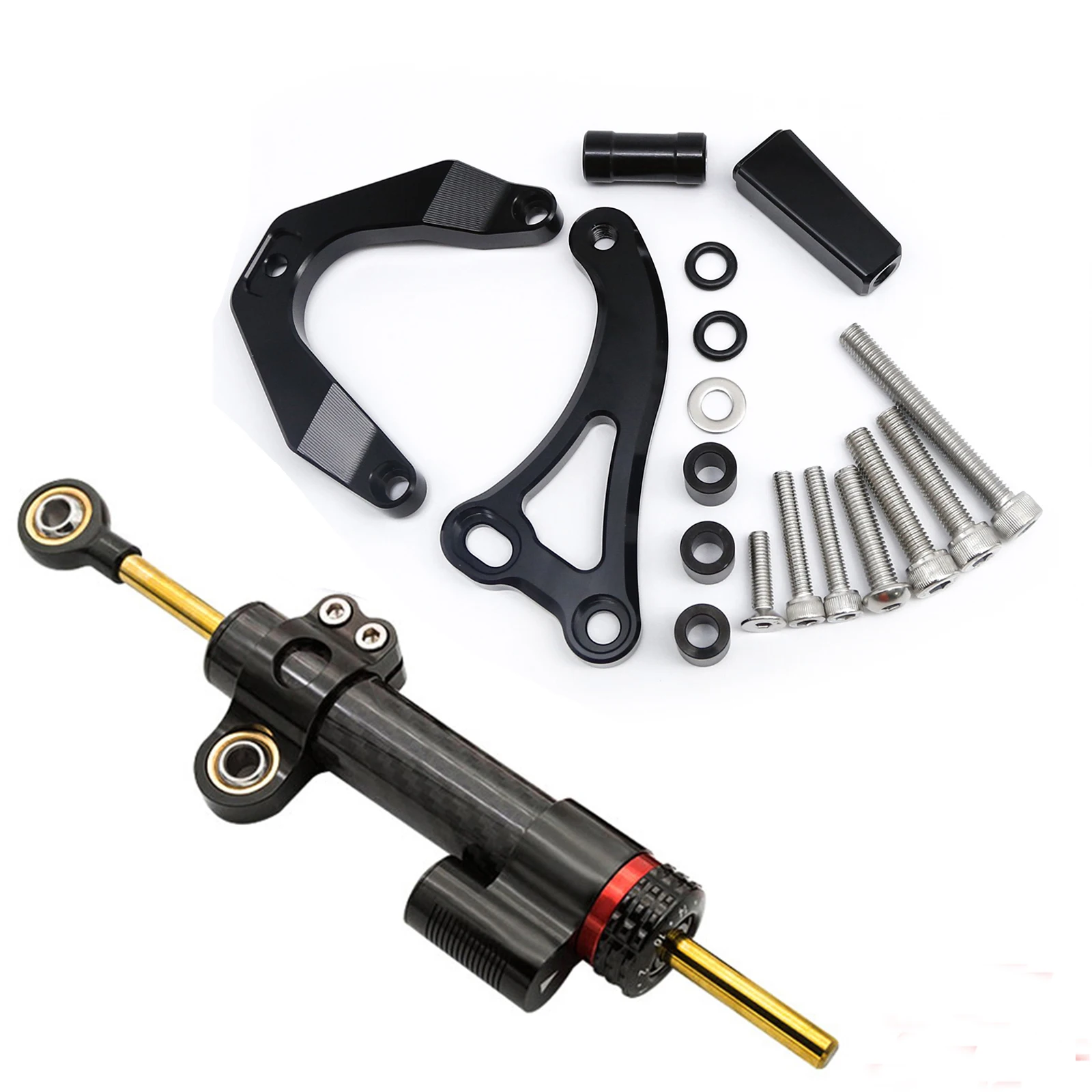 

K1 K2 K3 K4 K5 K6 CNC Steering Shock Damper Bracket Mounting Kit FOR SUZUKI GSXR GSX-R 600 750 2001 2002 2003 2004 2005 2006