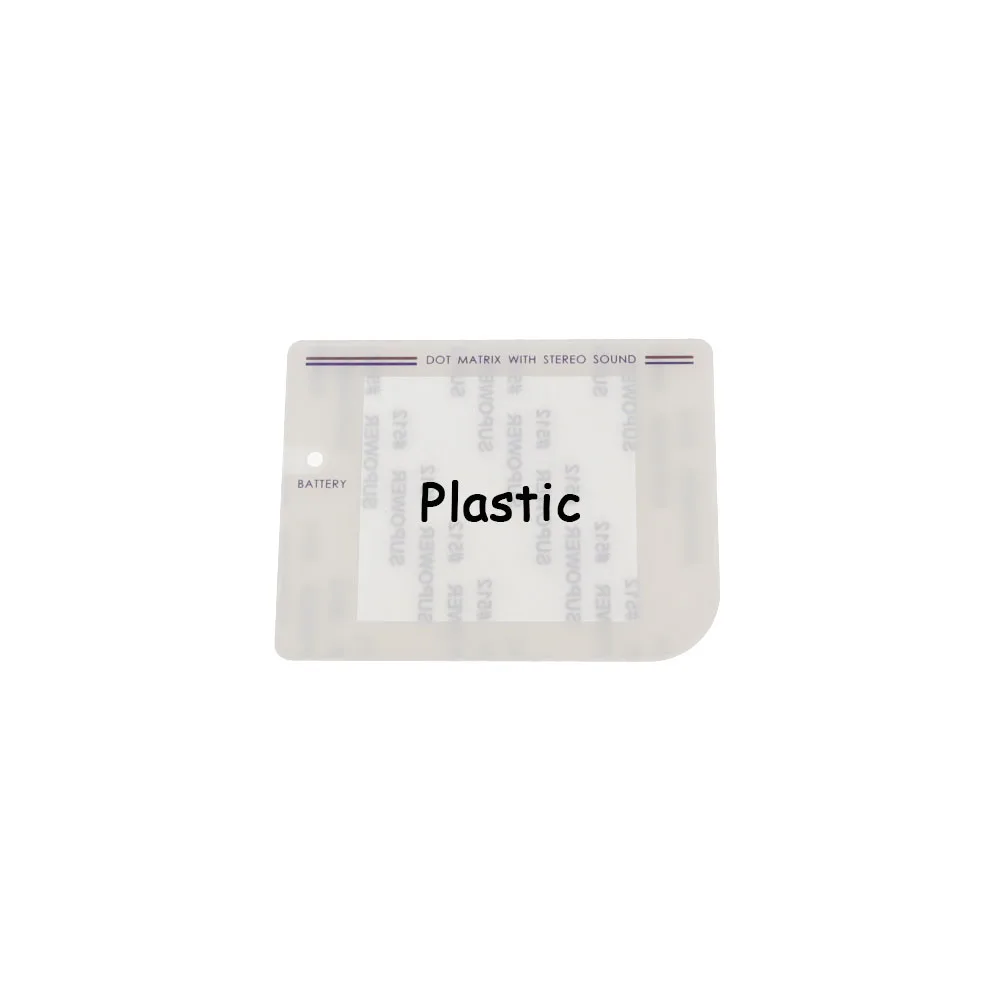 1Pcs Screen Lens Cover For Game Boy DMG-01 GB Console, Plastic & Glass Display Replacement Protective Panel Multi Color