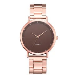 Relojes de cuarzo de oro rosa Para Mujer, pulsera de lujo Para negocios, regalo