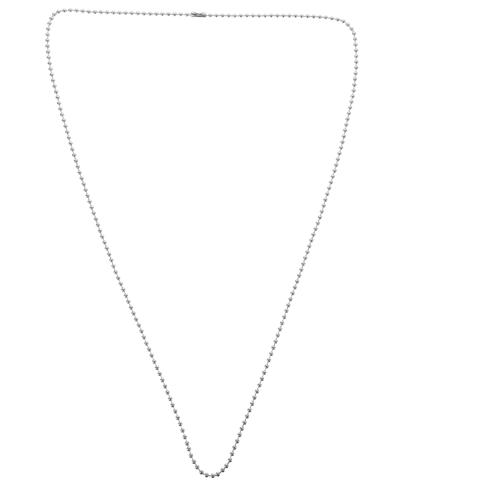 

Beaded Chain Stainless Steel Beads for DIY Crafting Dog Tag Chains Ball Necklace