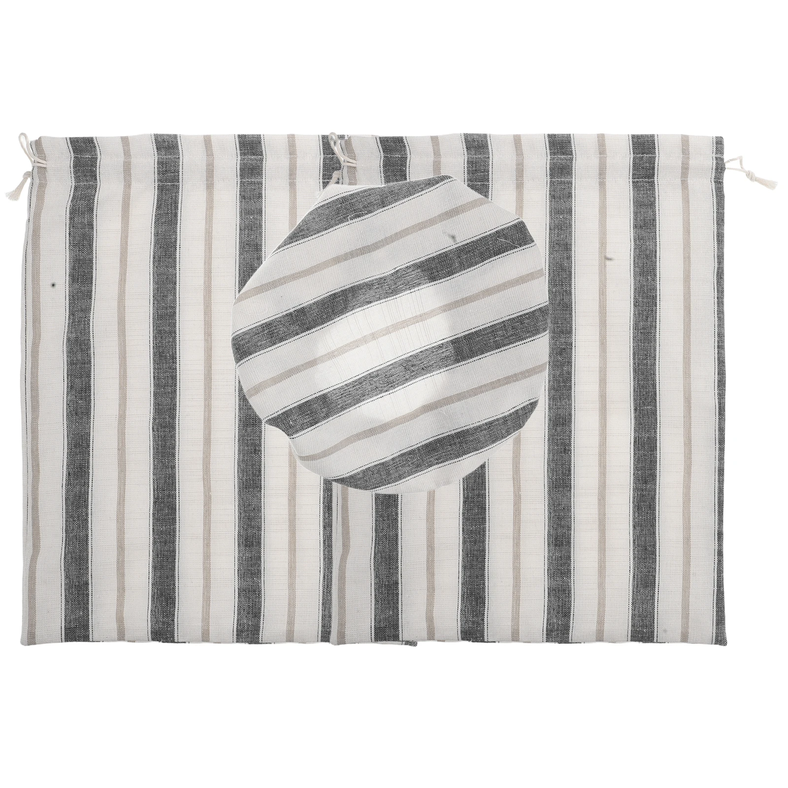 

Linen Bread Bag Cloth Bags for Homemade Storage Proofing Cover Set with Ties Tpu Loaf