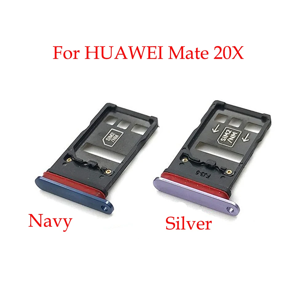 Original New SIM Card Tray Holder Carrier Card Tray Slot Holder for Huawei Mate 20 20X/ 20 Pro/ Mate 20 Lite