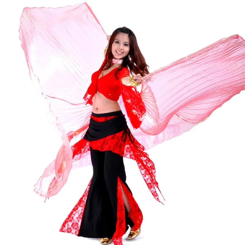 

belly dance wing Women Belly Dance Translucent Wing Girls isis Wing Dance For Props Lady Dance Clothe 9 Colors