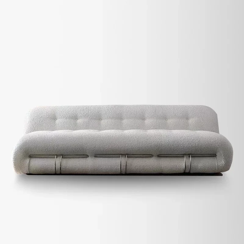 Hippo sofa Italian steel tooth sofa cream style