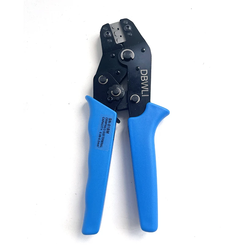 DBWLI SN-01BM Crimp Tool for JST, ZH1.5, 2.0PH , XH2.54 2.54mm,EH, SM, Connectors  For D-SUB Terminals Sq.mm 0.08-0.5 AWG28-22