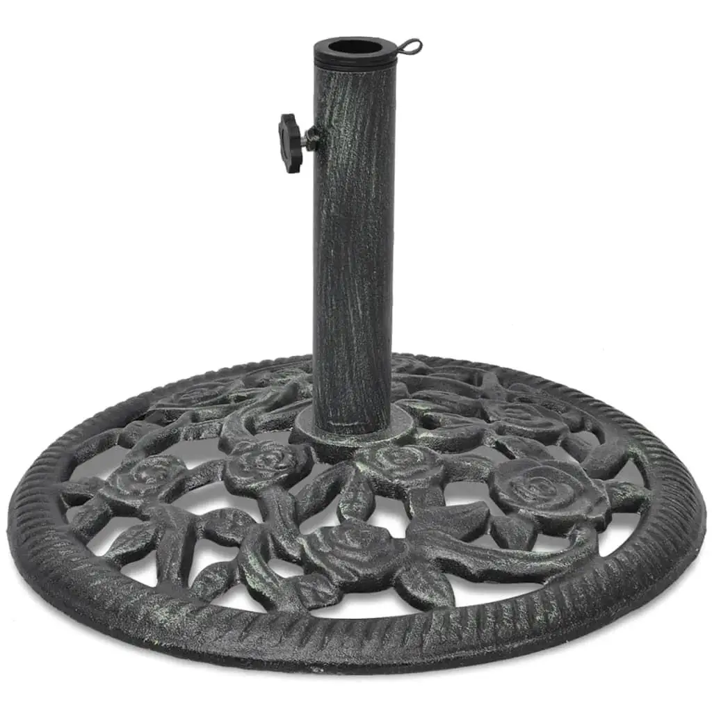 12kg Cast Iron Umbrella Base - 48cm Heavy Duty Stand for Patio, Outdoor & Garden Use