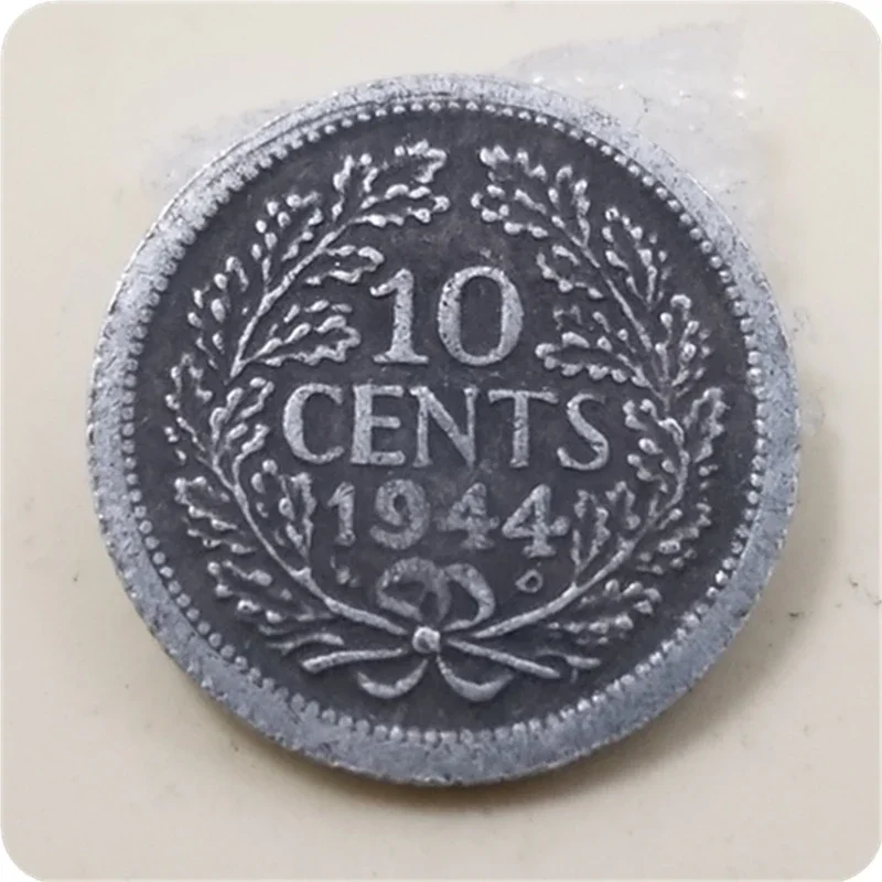 1944 Netherlands 10 Cents COPY COIN Challenge Pocket Coins Christmas Gifts