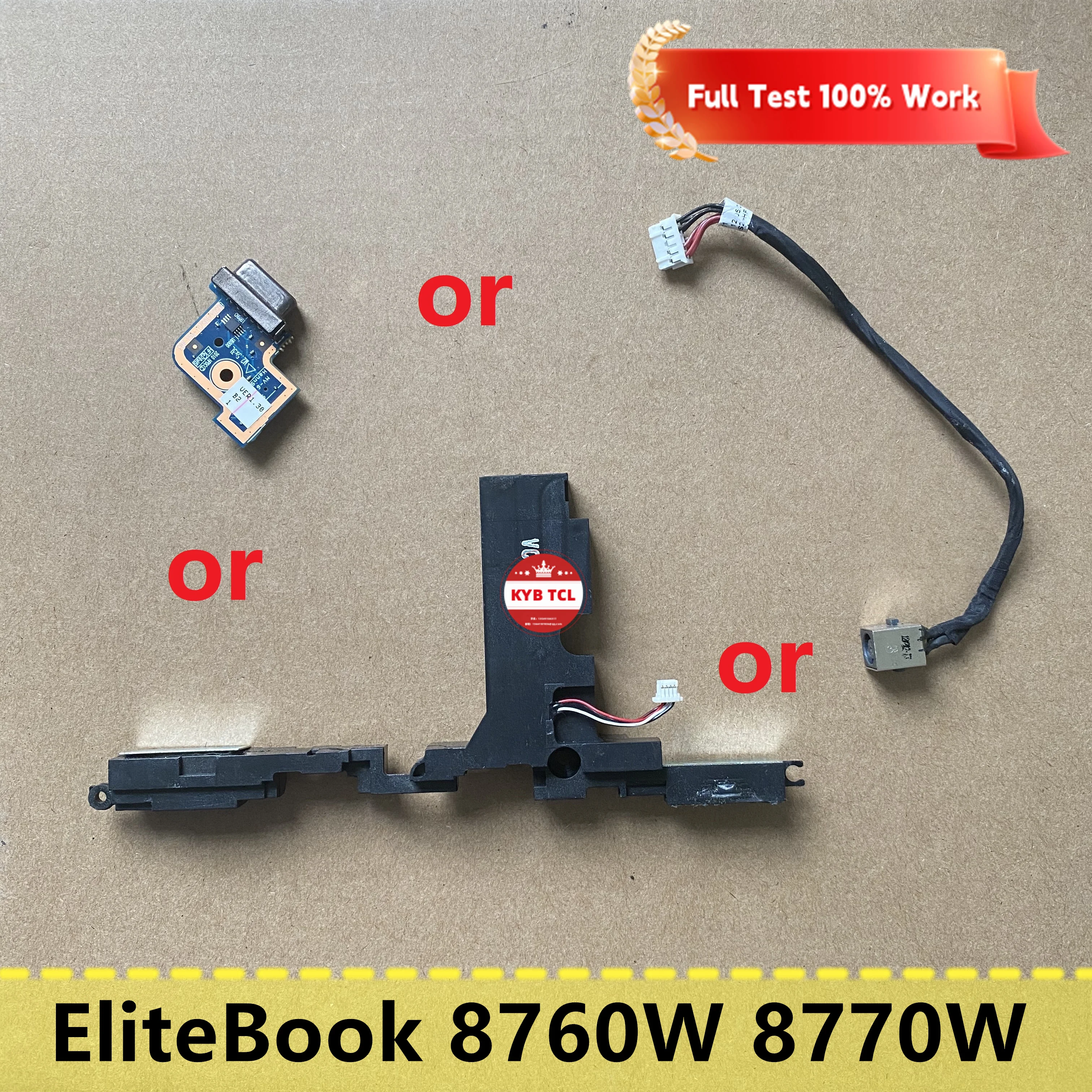 For HP EliteBook 8760w 8770W Laptop VGA Port Board Or DC IN Jack Port Socket Cable Or Speakers 6050A2479301 6050A2405701