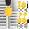 PVC Thread Maker Tool for Electric Drill Pipe Threader Kit with 3 Dies Multipurpose Pipe Threader Plumbing Tool Pipe Die Set 1