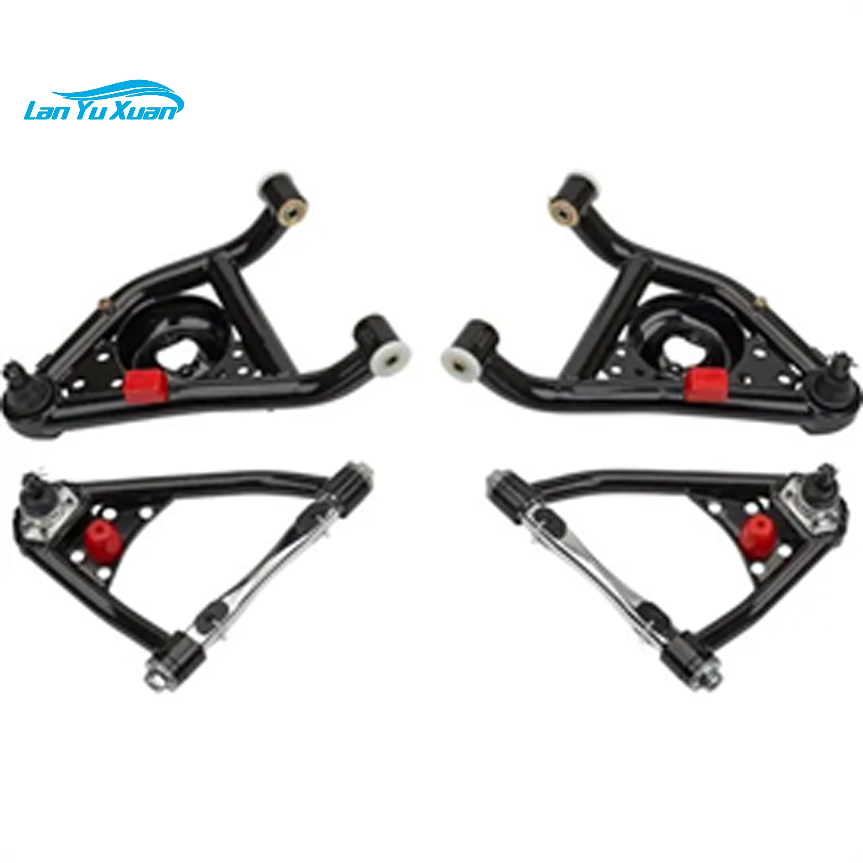 Tubular Control Arms, Upper & Lower Control Arms Set Fit 67-69 Camaro Firebird, 68-74 Nova  A Body