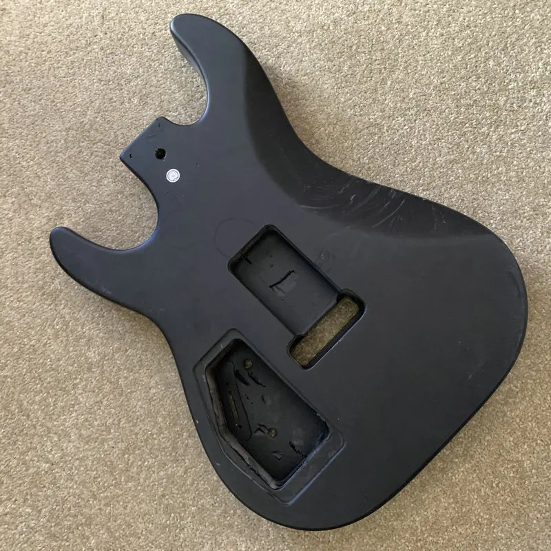 EB215  Black Color  Electric Guitar Body FTremolo Style HH pickup For DIY Replacement Solid Alder Wood