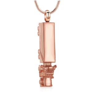 Scheinwerfer -Schmuckkette aus Edelstahl, Gedenkanhänger, Startasche, Gedenkmedaillon, 18 Wheeler, Semi -LKW 10 Hauptverkäufe Nuria Semi Schmuck - №10