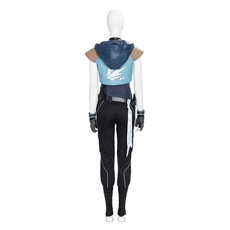 

Jett Cosplay Costume Wig Coat Pants Vest Gloves Game VALORANT Uniform Performance Accessories Halloween Christmas Carnival