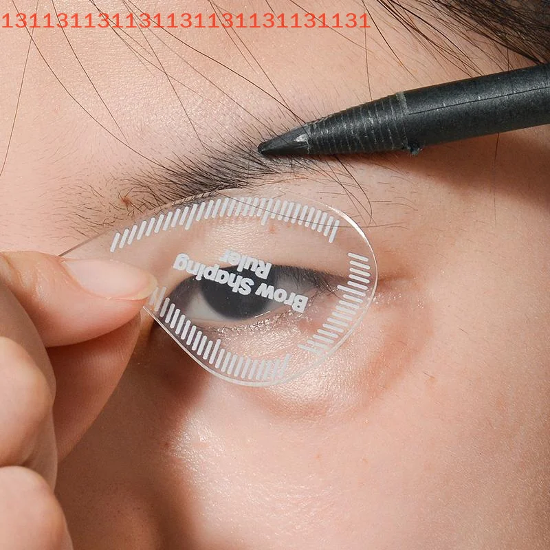 Schnell formende Lineal-Vorlage, Schablonen für PMU, Augenbrauen, Haar, Schlaganfall, Eyeliner, Zeichnung, 1 Minute, Tropfenbogen, Augenbrauen-Mapping-Tool