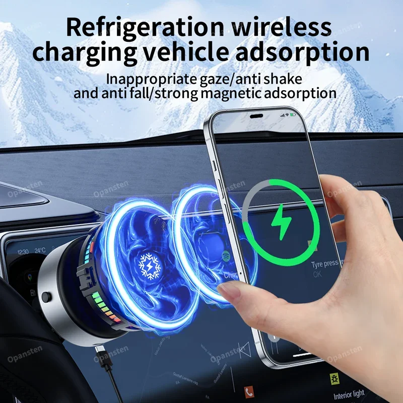 iCE Cooling Magnetic Wireless Charger for Tesla 5