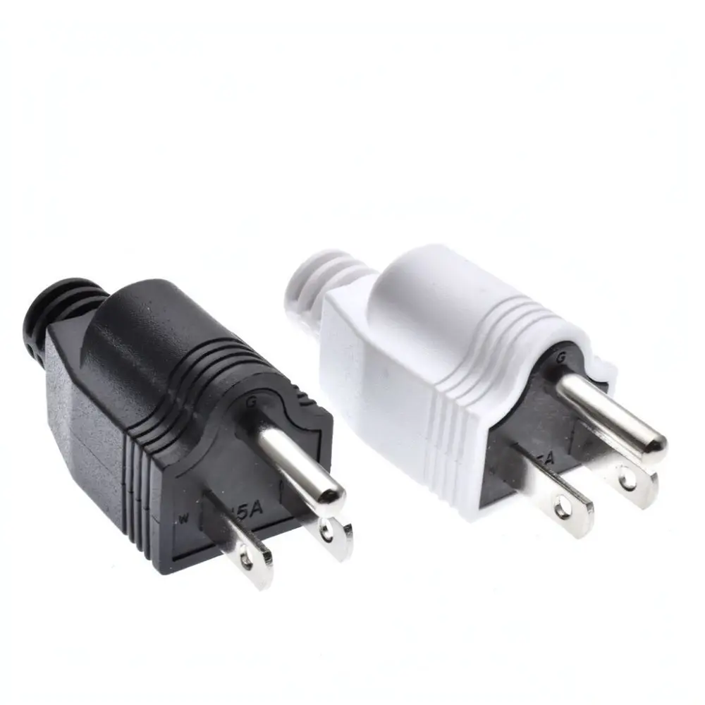 Rewireable US Power Plug For VOSORON 5 15P Electrical Cord Connector Detachable Replacement Terminal 15A 125V Supply