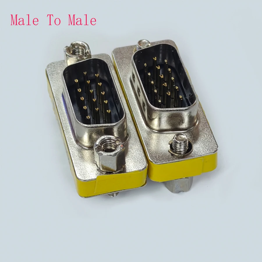 10PCS/Lot RS232 DB15 Female/Male To Male-Female Socket/Jack Adapter Connector VGA MINI Changer