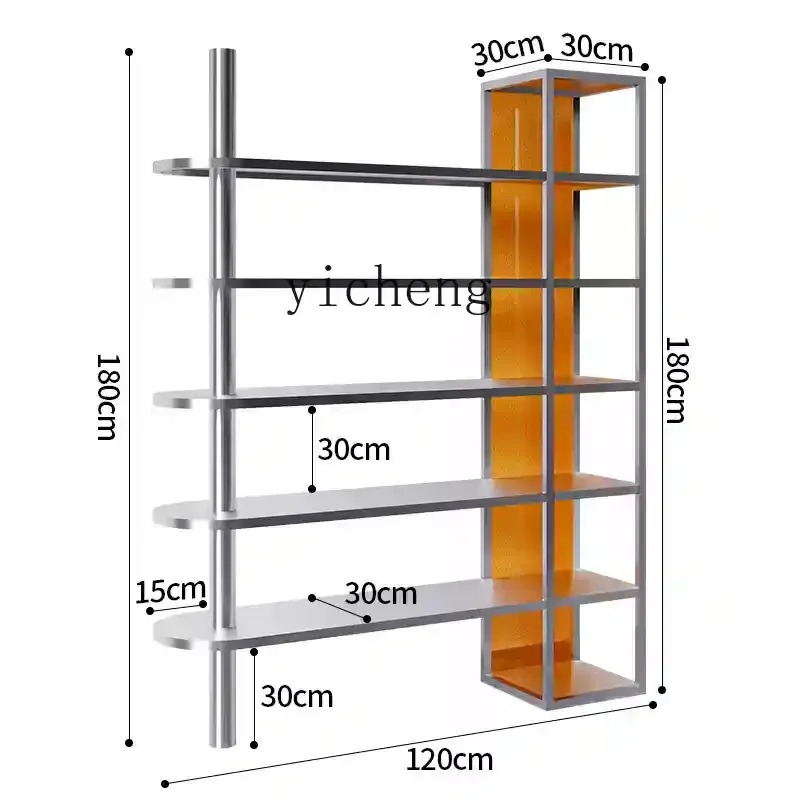 TQH Cosmetics Display Cabinet Beauty Salon Storage Rack Commercial Shoe and Bag Shelf