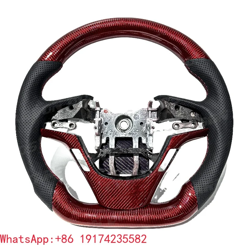 

Personalized Sports Style Red Carbon Fiber Steering Wheel for Hyundai Genesis Coupe Car Accessories