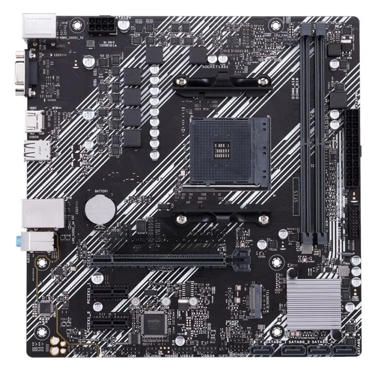 

Parts for ASUS A520M-K Desktop PC Gaming Office Main board Support AMD 5500AM4 interface CPU
