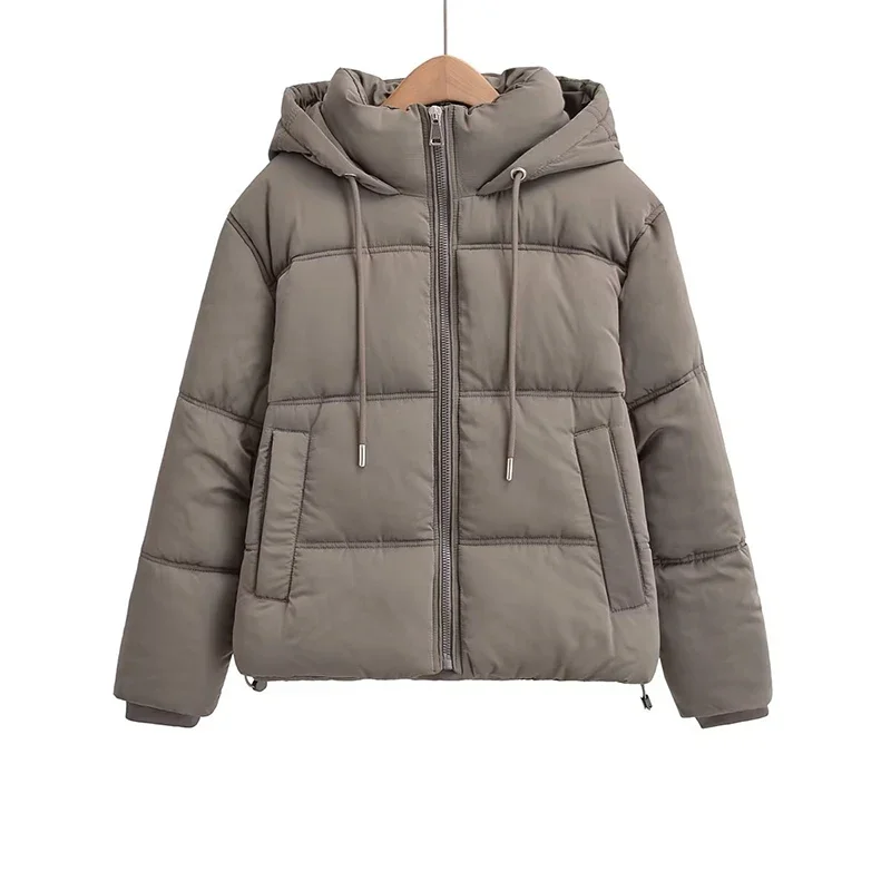 Femmes manteau d'hiver Vintage ample à capuche coton rembourré vestes mode chaud épais Parkas vêtements de dessus pour femmes décontracté vêtements pour femmes