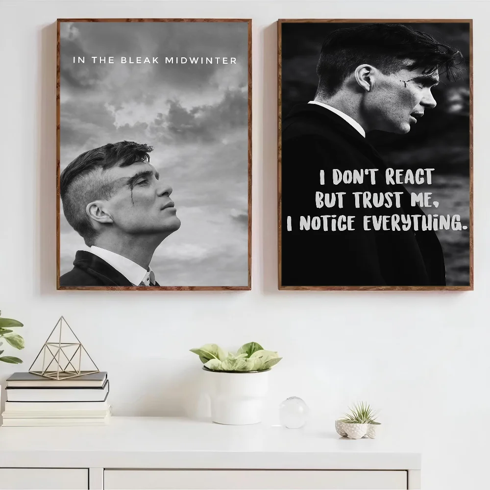 1PC Movie P-Peaky B-Blinders DIY Sticky Poster Fancy Wall Sticker For Living Room Bar Decoration Wall Decor