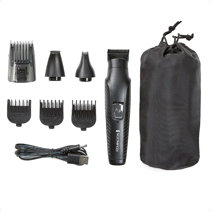 

AllinOne Groomer 10 Pcs. Grooming Kit with 16 Length and Style Settings Up to 70 Minute Runtime for Premium Performance with Sm