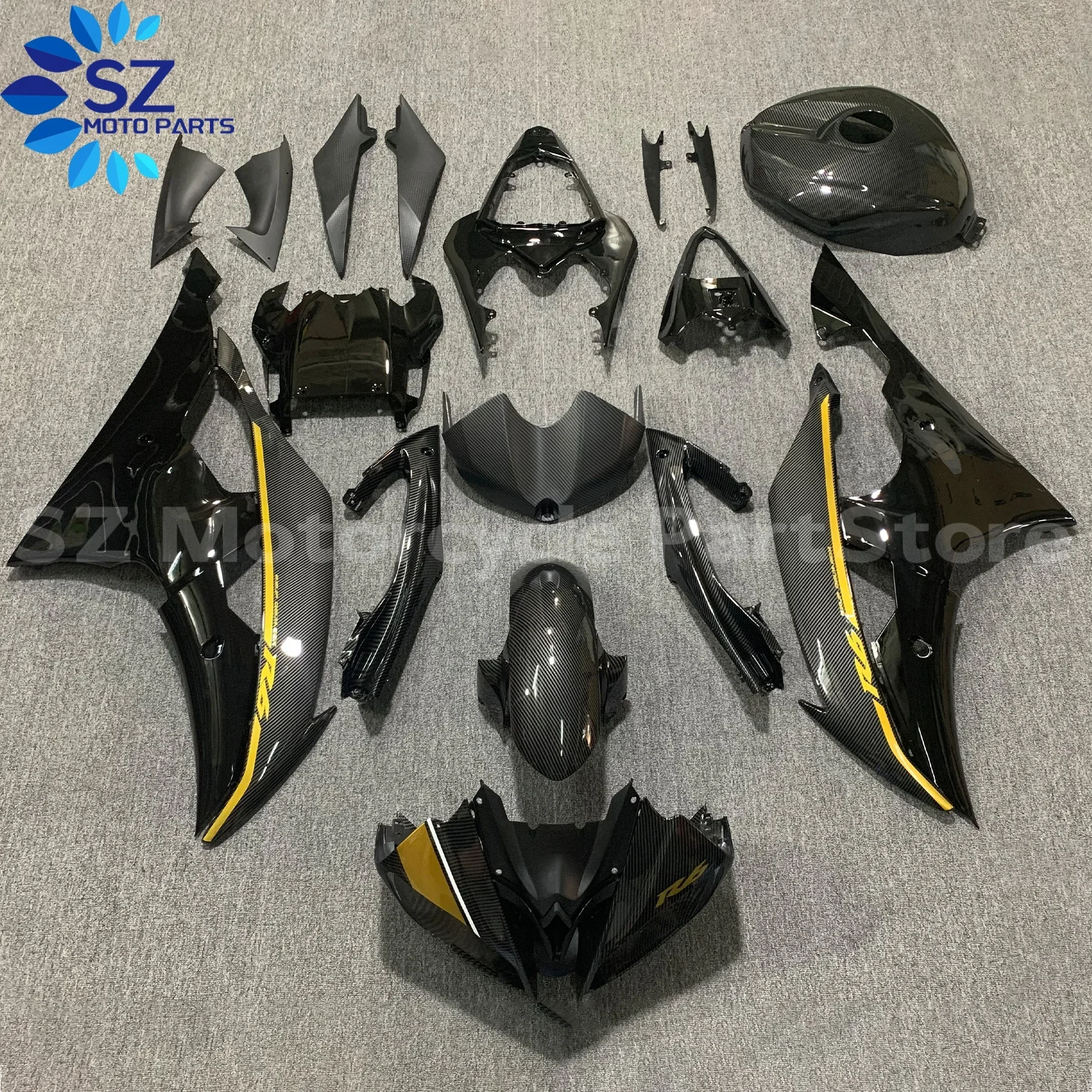 

For YAMAHA YZF R6 08 09 10 11 12 13 14 15 16 Motorcycle Accessories Fairings YZFR6 2008-2016 ABS Cowling Injection Fairing Kit