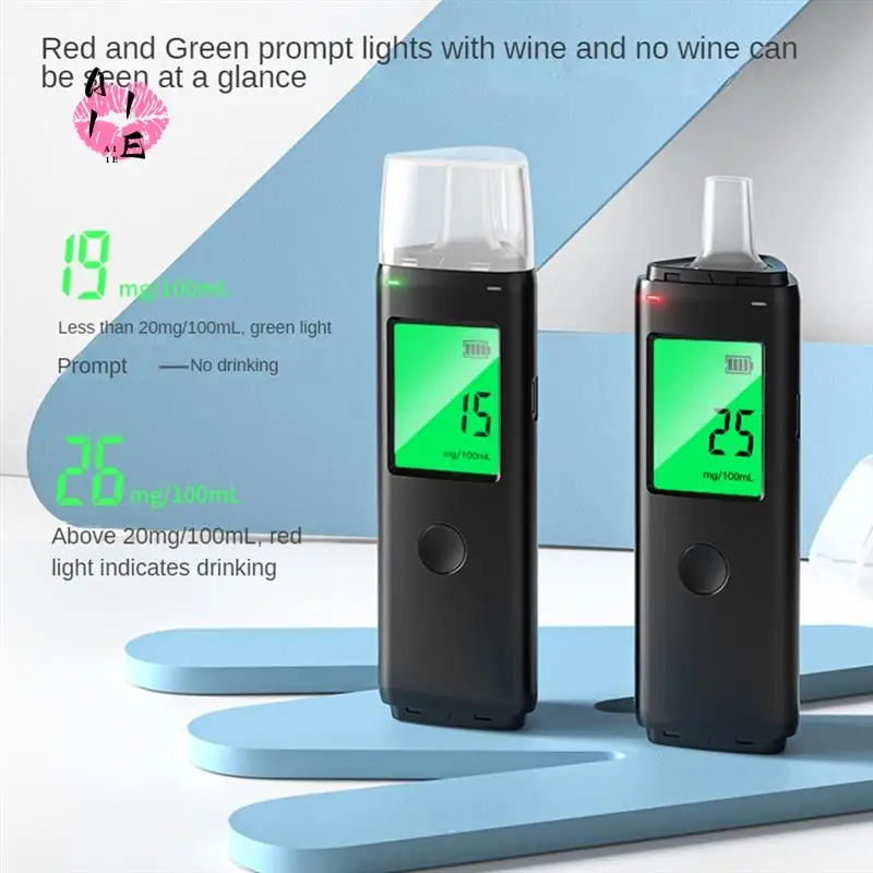 

A11E-Rechargeable Breathalyzer Portable Breathalyzer Tester For Individuals And Homes Drunk Driving Insufflation Tester