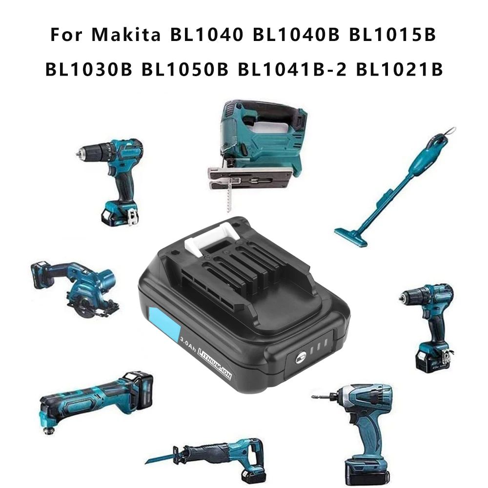 3000mAh 6000mAh For Makita BL1021B BL1041B BL1015B BL1020B BL1040B Rechargeable Battery Power Tools Replaceable Battery