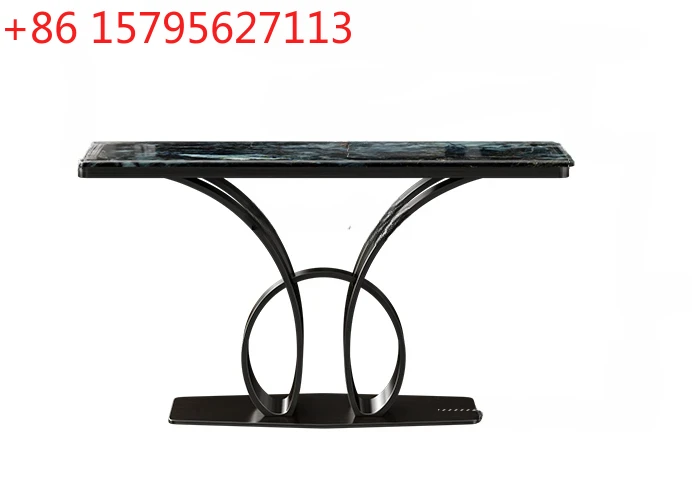 

Элитный итальянский консольный столик в стиле модерн-минимализм, ультраузкий, из натурального камня, для прихожей