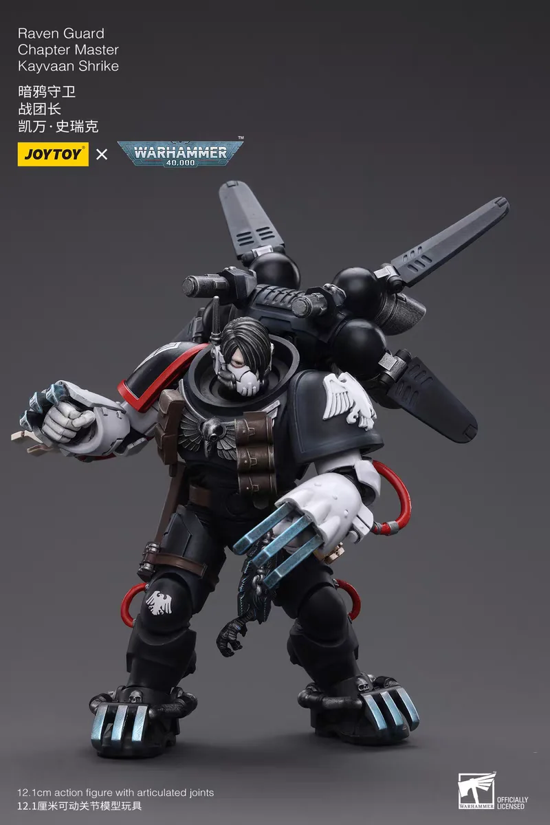 In Voorraad JOYTOY 1/18 Action Figure Raven Guard Hoofdstuk Master Kayvaan Shrike Anime Action Figure Model Speelgoed Collectie Pop Gift