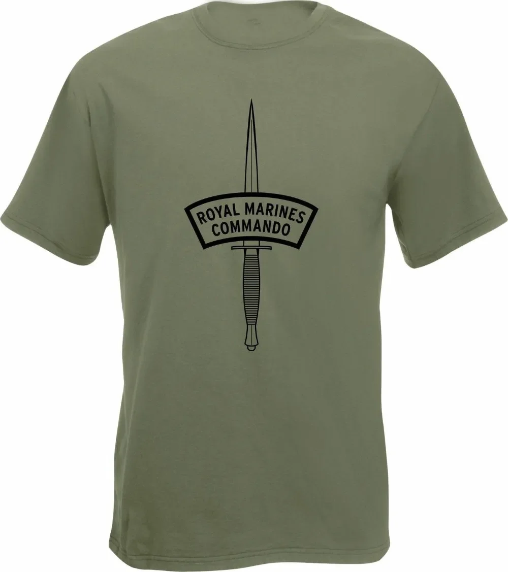 Royal Marines Commando SAS Special Troops T-Shirt 100% Cotton O-Neck Summer Short Sleeve Casual Mens T-shirt Size S-3XL