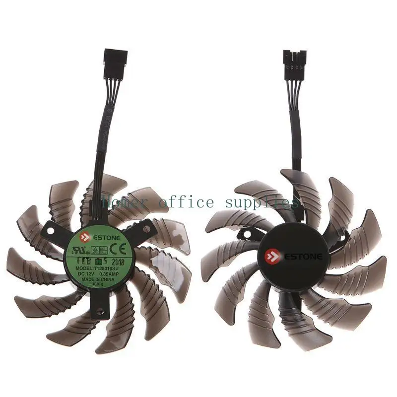 K43B T128010SU 12 V 78 mm VGA-Lüfter für Gigabyte GTX1050 1060 Grafikkarten-Lüfter